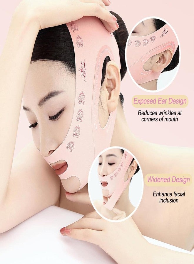 Ceoyiler V Line Face Lifting Strap, Chin Strap for Sleeping, Jaw Line Sculptor Eliminator, Neck Lift Jaw Tightening Exerciser, Face Lift Tape Remover, Double Chin Reducer Face Lift Up Belt - Image 4